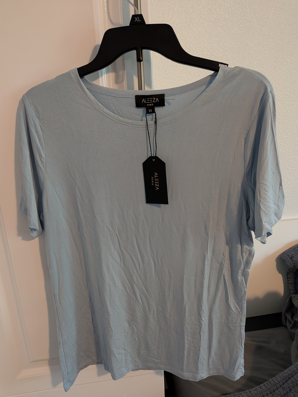 Aleeza Paris Light Blue Short Sleeve Tee